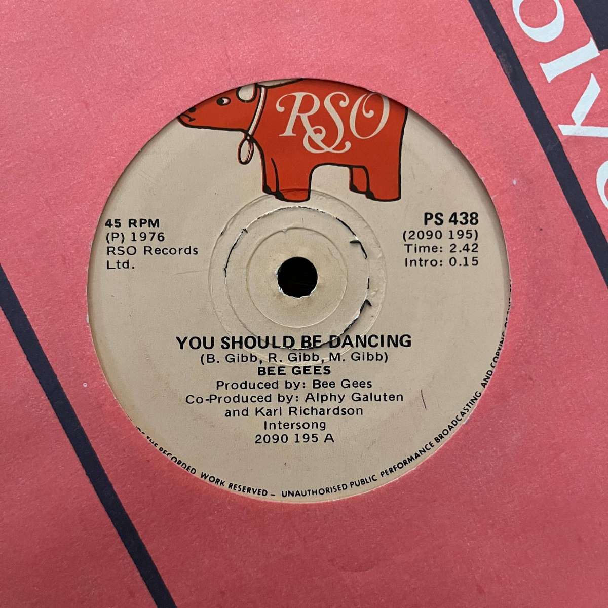 Bee Gees - You Should Be Dancing Vinyl 7 Inch Single South African Press