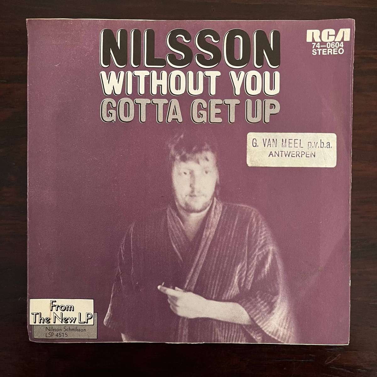 Nilsson - Without You Vinyl 7 Inch Single German Press