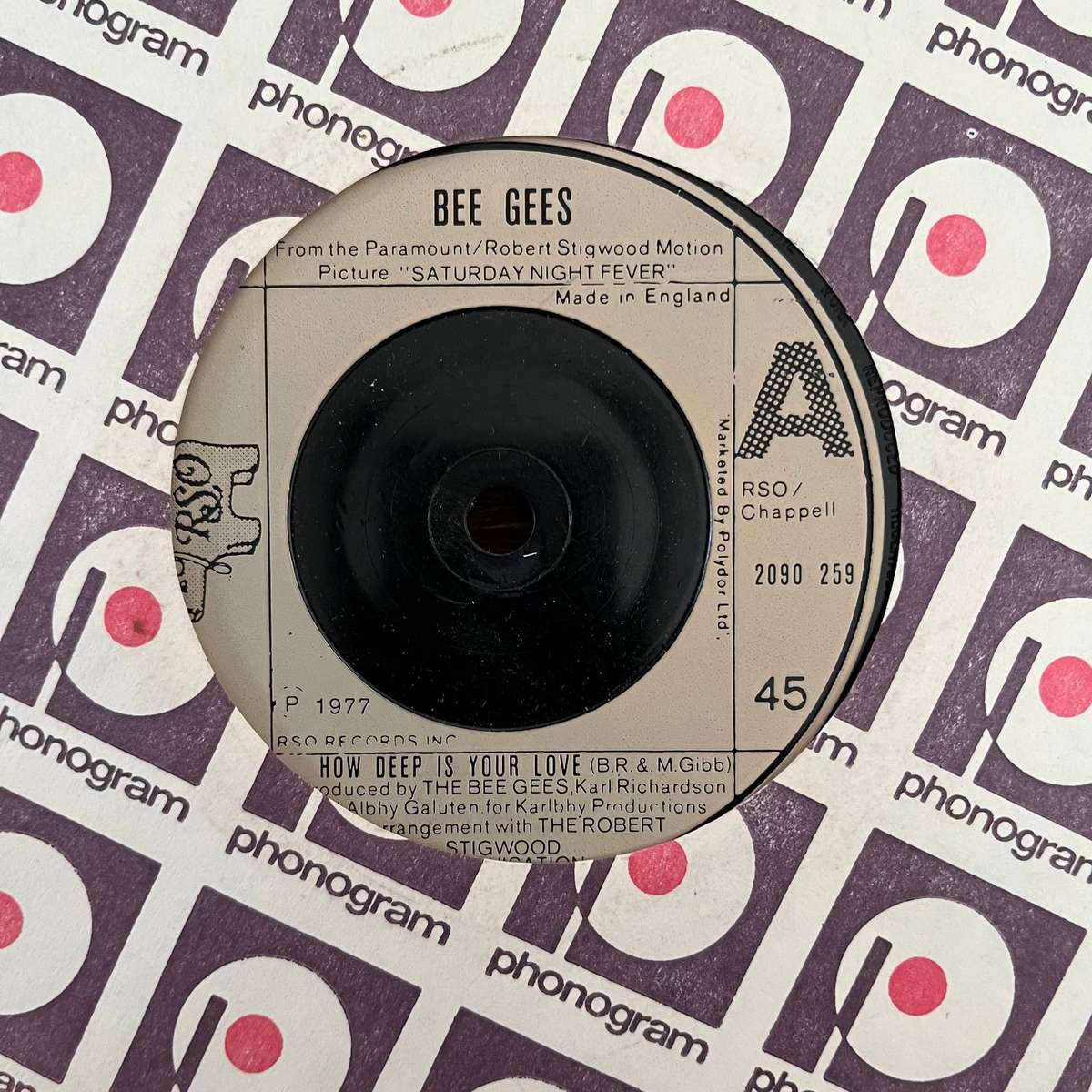 Bee Gees - How Deep Is Your Love Vinyl 7 Inch Single UK Press