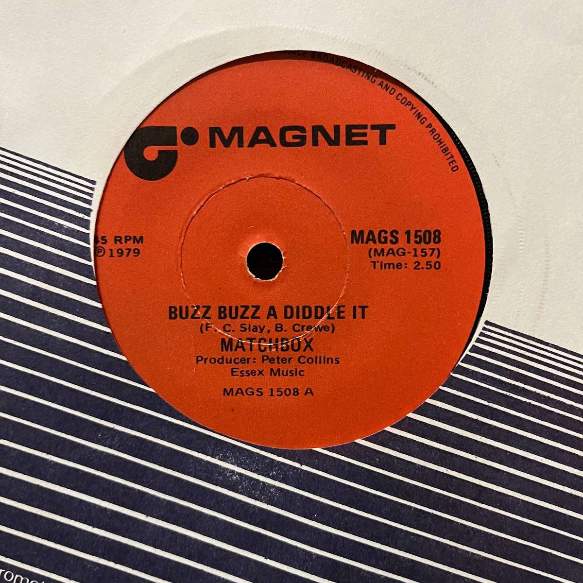 Matchbox - Buzz Buzz A Diddle It Vinyl 7 Inch Single Rockabilly South African Press