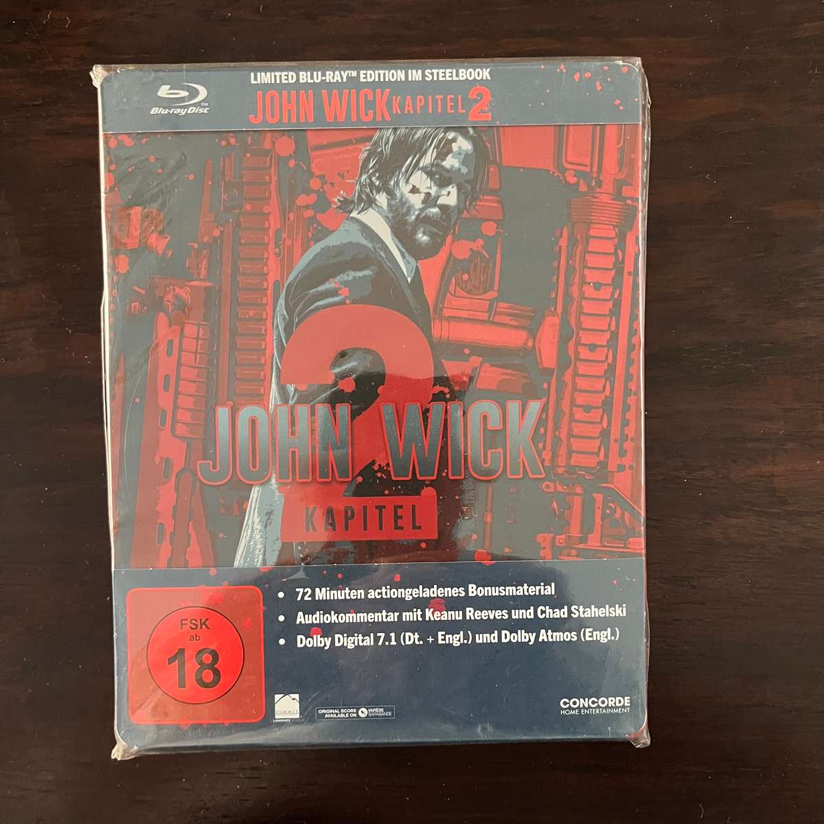 John Wick 2 Blu Ray Steelbook Rare OOP German Press