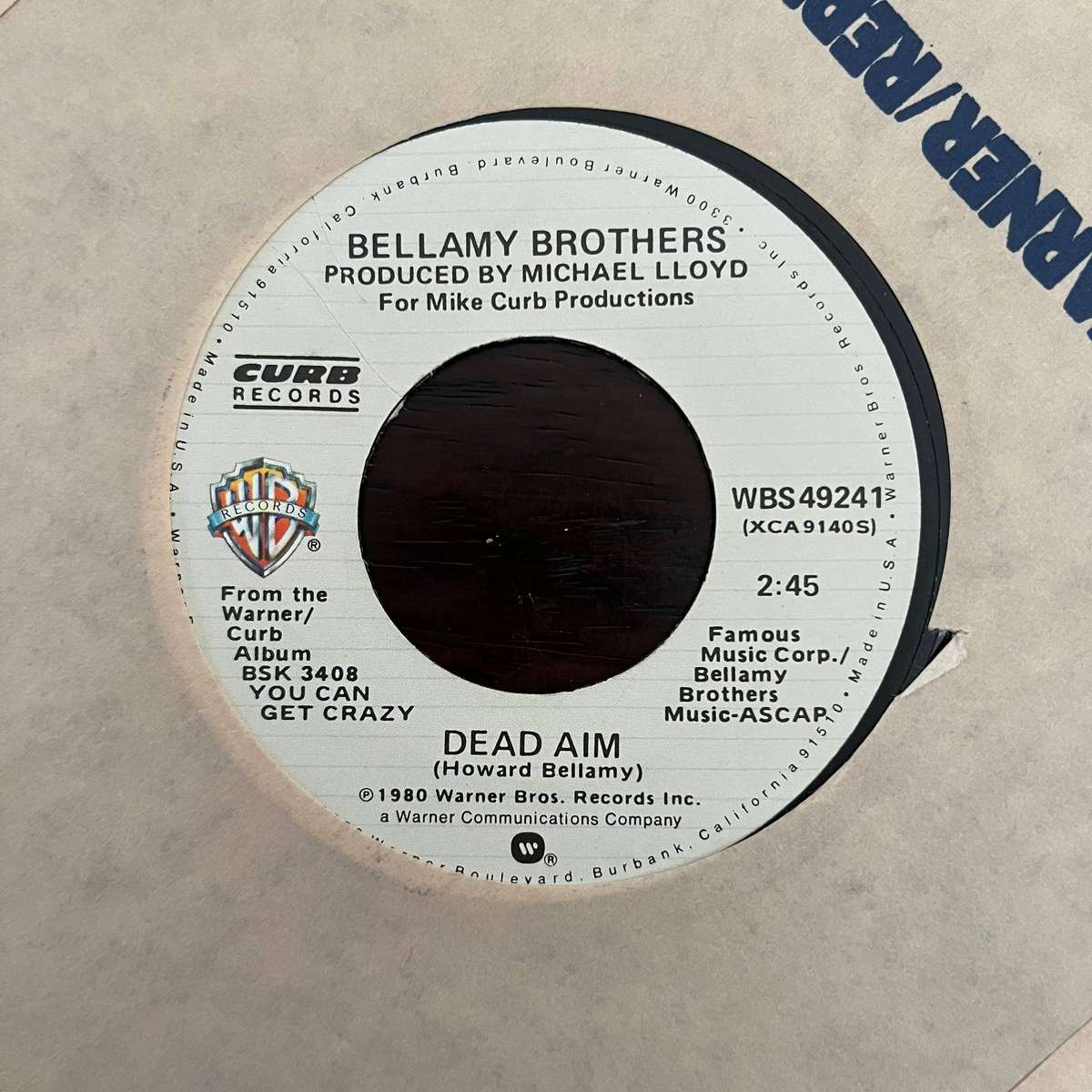 Bellamy Brothers - Dancin' Cowboys Vinyl 7 Inch Single US Press