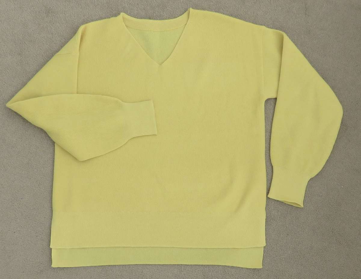 Ladies  Warm Jersey  -   Size  medium -   Beautiful Yellow