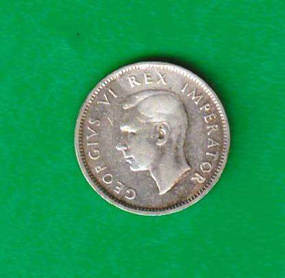 1946 South Africa Union silver Six Pence