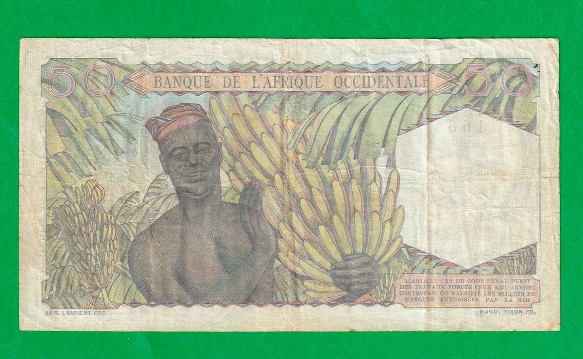 50 Francs FRENCH WEST AFRICA (1895-1958) Bank note