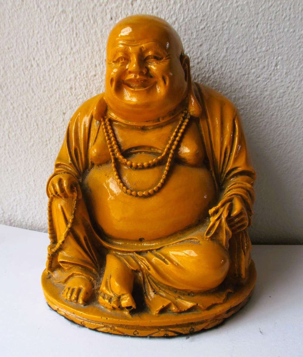 Large Heavy Laughing Buddha. 1370g 150mm x 130mm.
