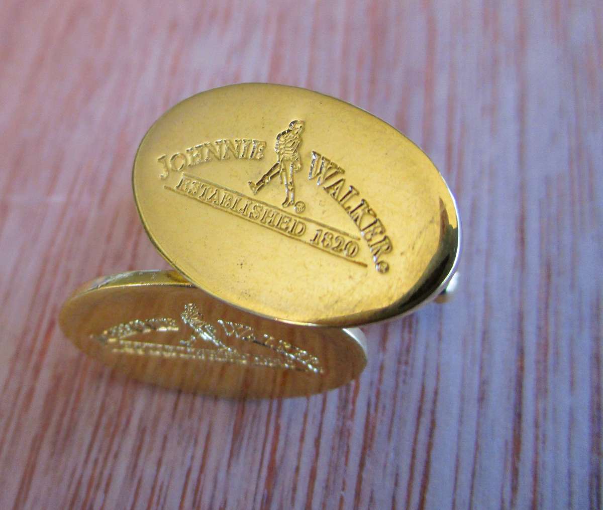 Vintage Gold color Johnny Walker Cufflinks.