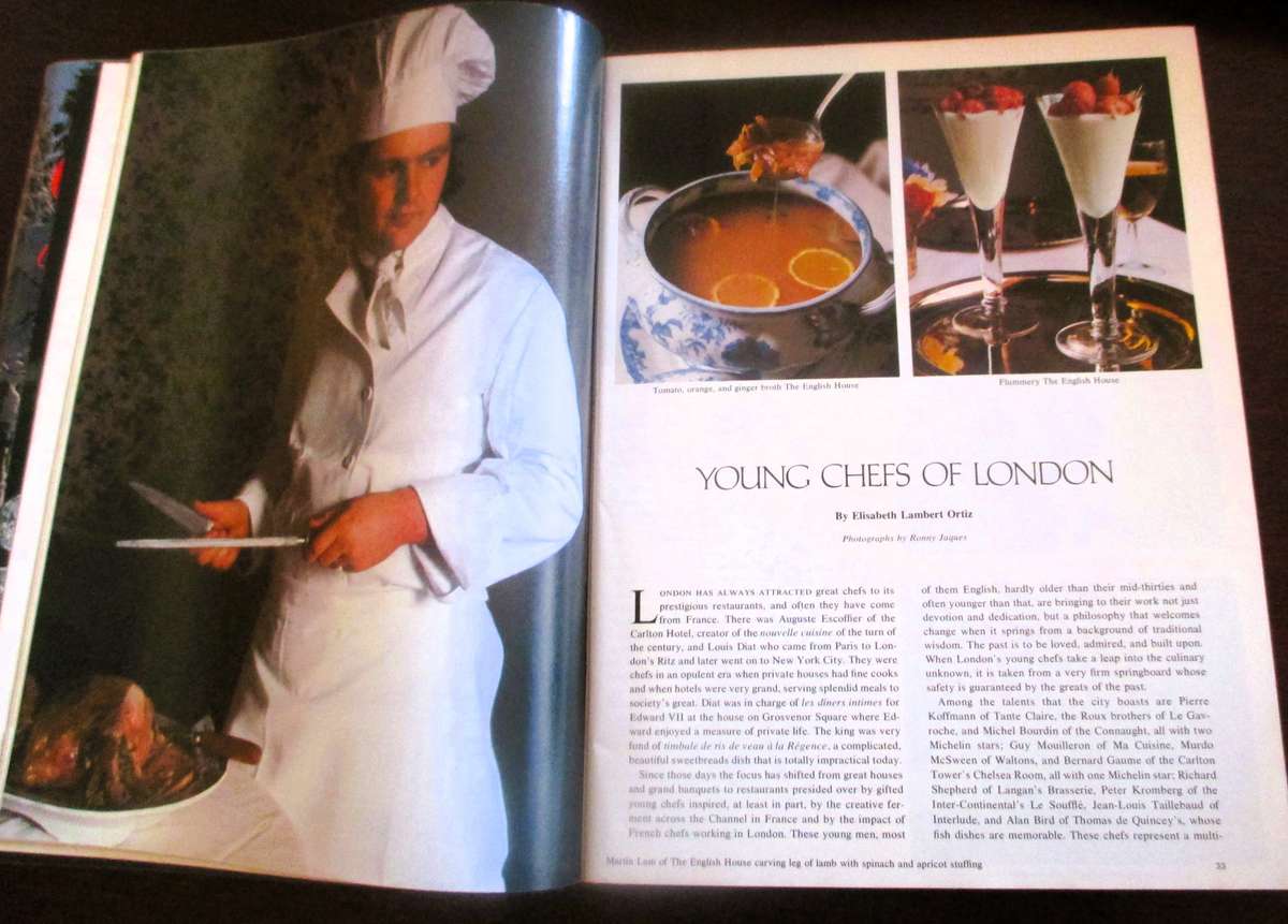 Vintage Gourmet Magazine,  Dec 1972, October 1980  As per photo.