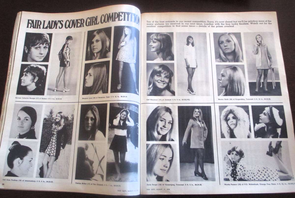 Vintage August 1970 Fair Lady Magazine. 167p