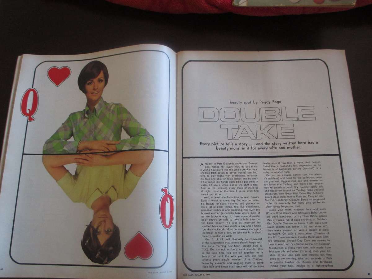 Vintage August 1970 Fair Lady Magazine. 175p As per photo.