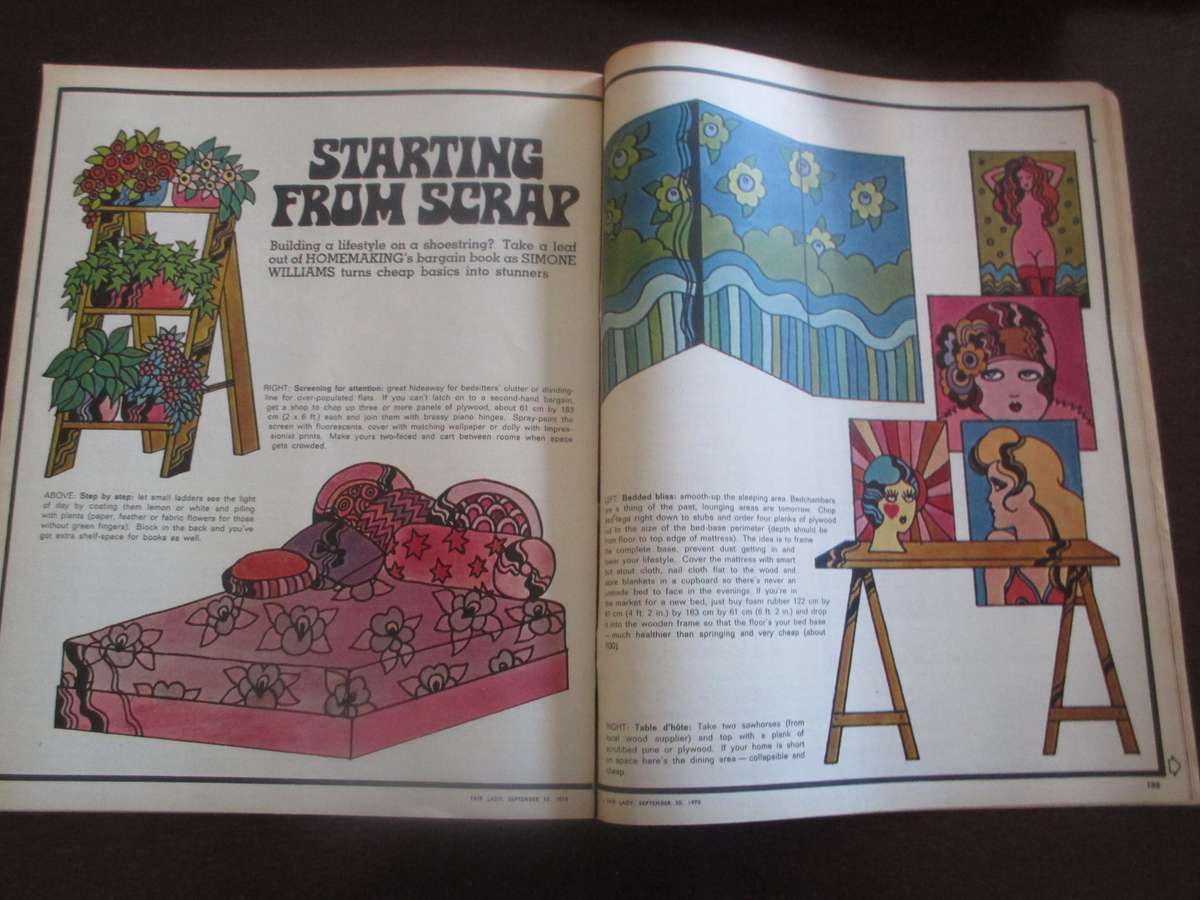 Vintage September 1970 Fair Lady Magazine. 199p As per photo.