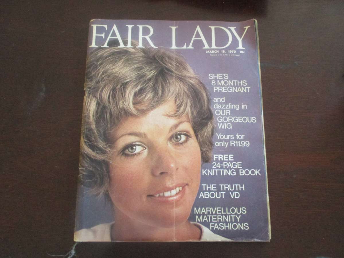 Vintage March 1970 Fair Lady Magazine. 175p. plus Fair Lady Winter Knit Book. As per photo.