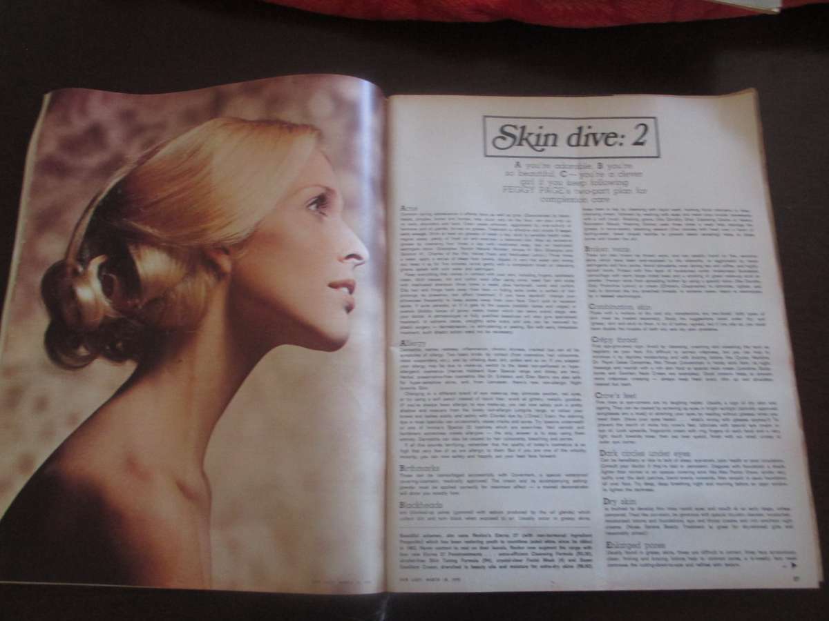 Vintage March 1970 Fair Lady Magazine. 175p. plus Fair Lady Winter Knit Book. As per photo.