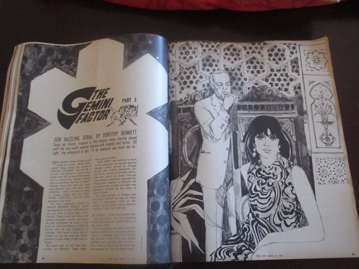 Vintage March 1970 Fair Lady Magazine. 175p. plus Fair Lady Winter Knit Book. As per photo.