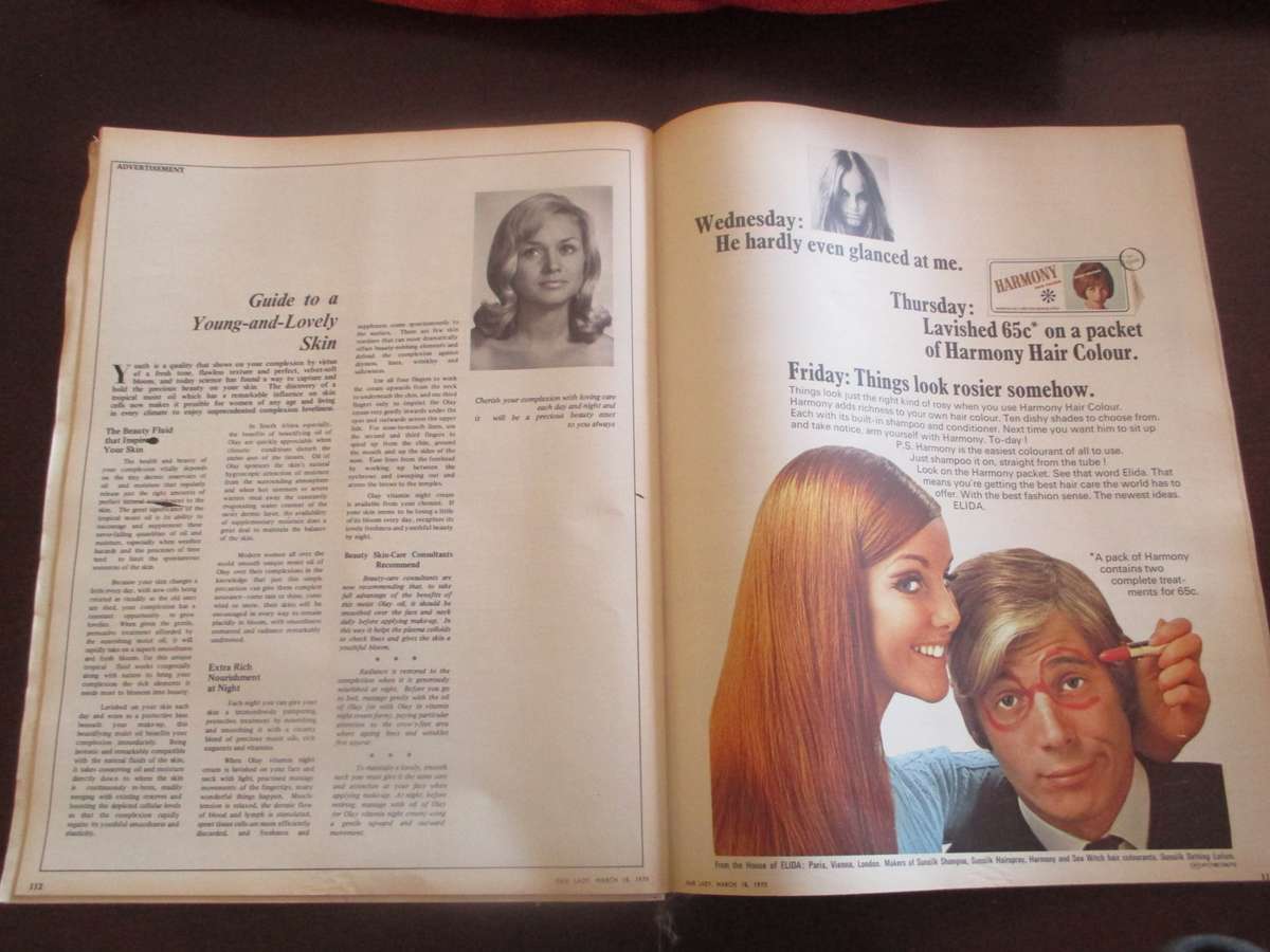 Vintage March 1970 Fair Lady Magazine. 175p. plus Fair Lady Winter Knit Book. As per photo.