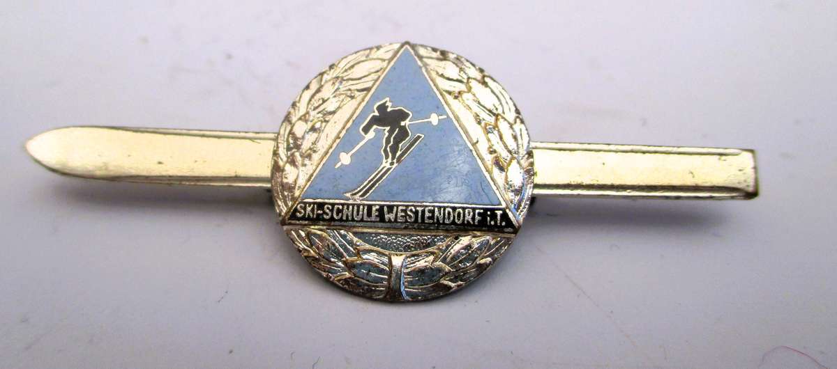 Vintage Austria Ski Schule Westendorf, Tie pin.