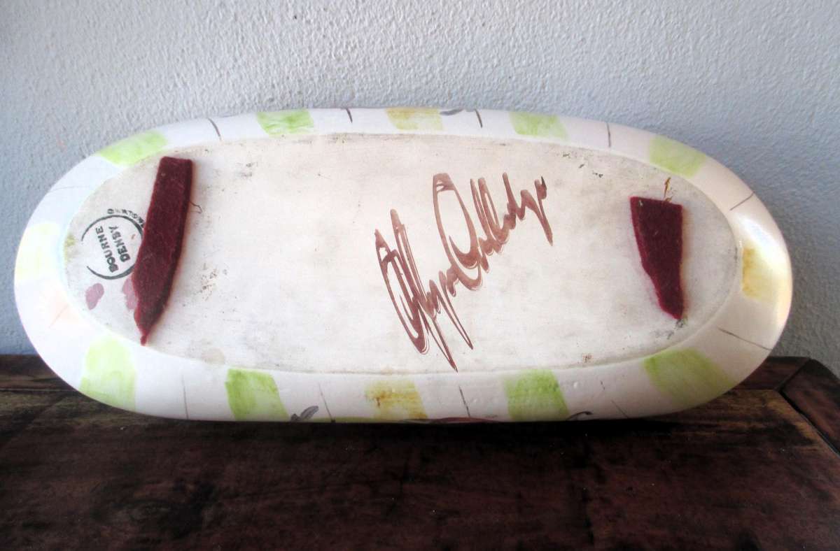 Vintage Glyn Colledge Studio Ceramic Tray, BOURNE DENBY,  320x70mm