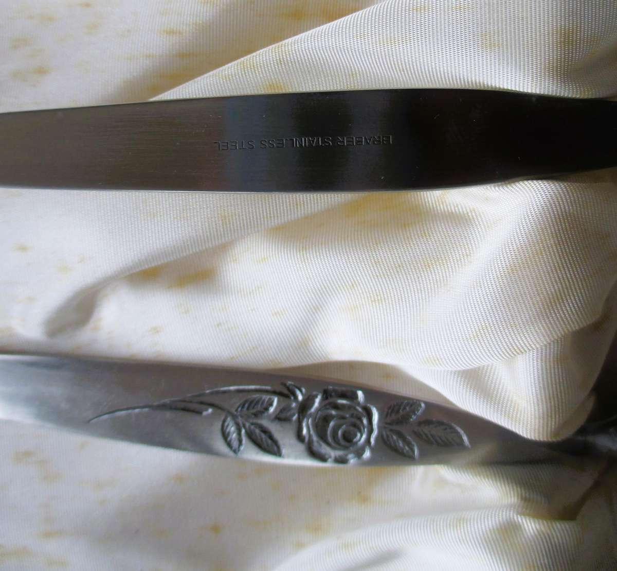Vintage Stainless Steel Serving Set, in box.