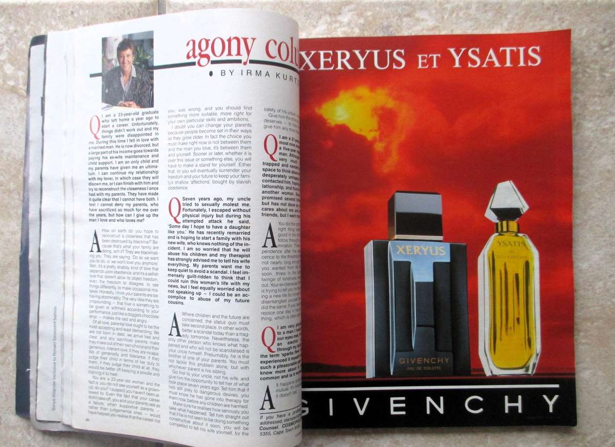 Vintage 1989 May, Cosmopolitan Magazine.