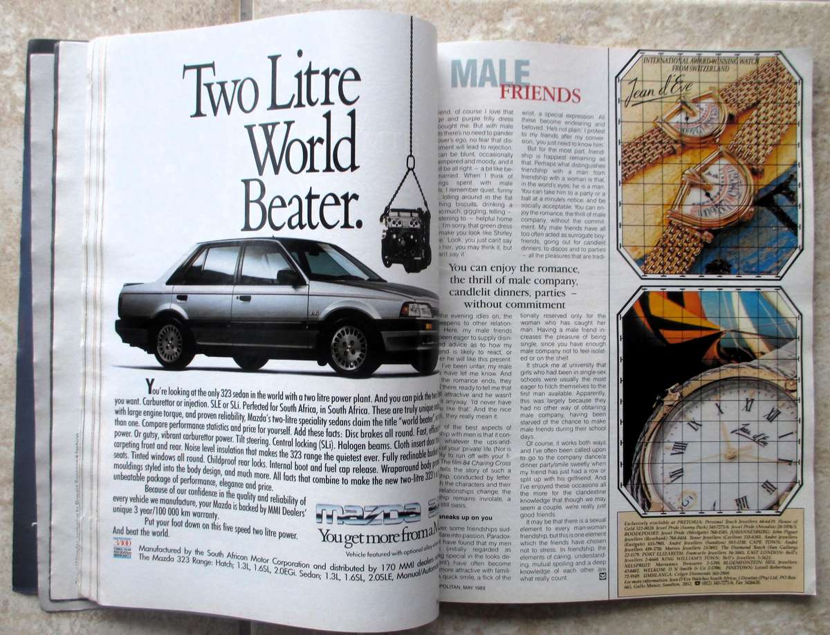 Vintage 1989 May, Cosmopolitan Magazine.