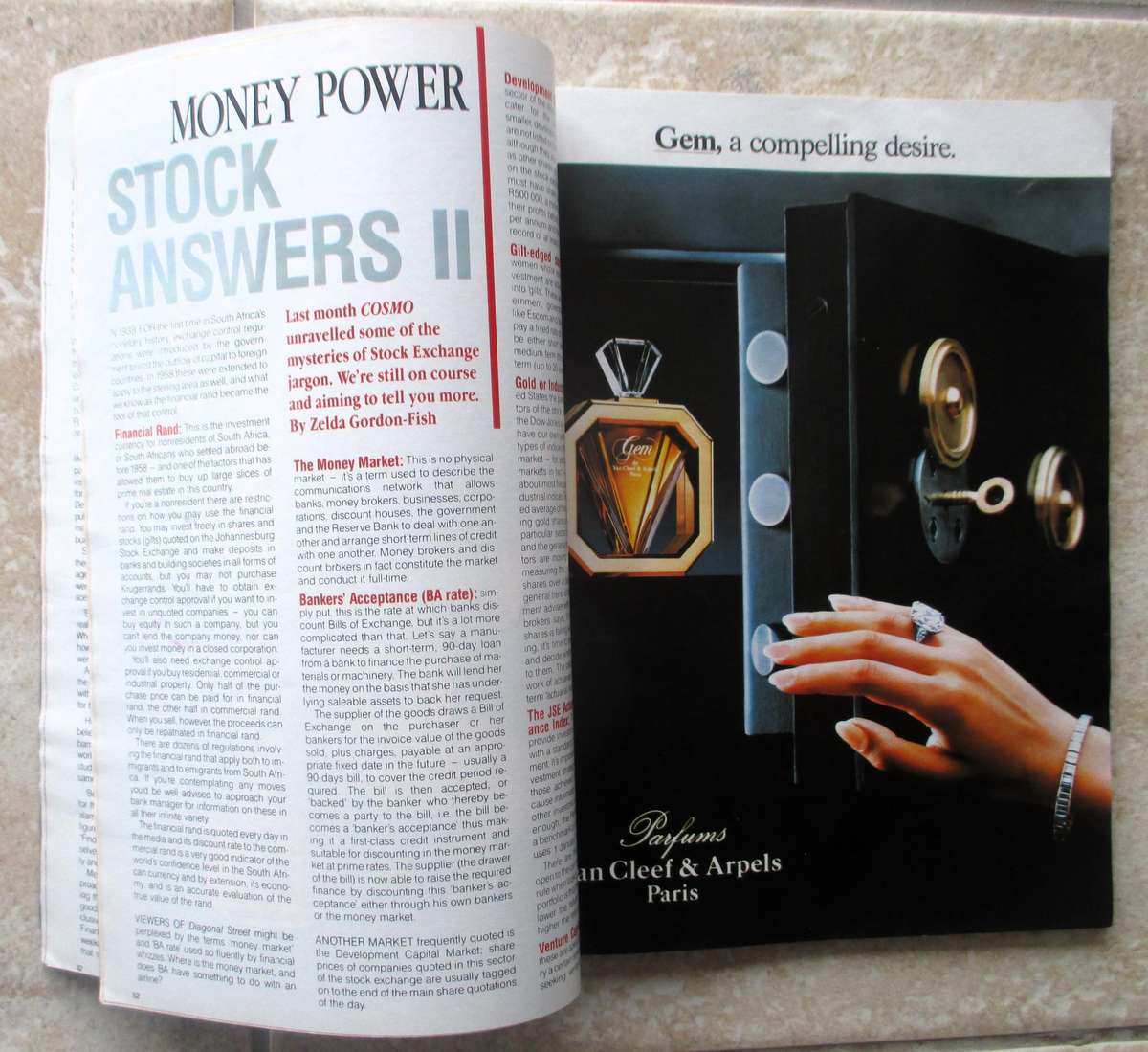 Vintage 1989 April, Cosmopolitan Magazine.