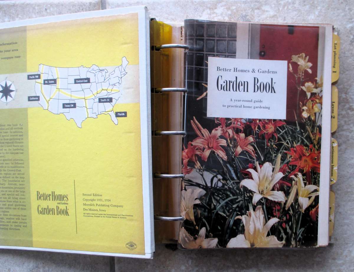 Vintage 1966 Better Homes and Gardens New Garden Book Spiral Bound