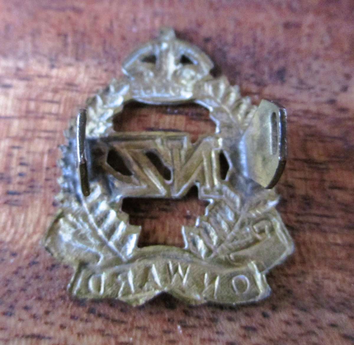 WW1 NEW ZEALAND 2ND EXPEDITIONARY FORCE OVERSEAS SERVICE BADGE