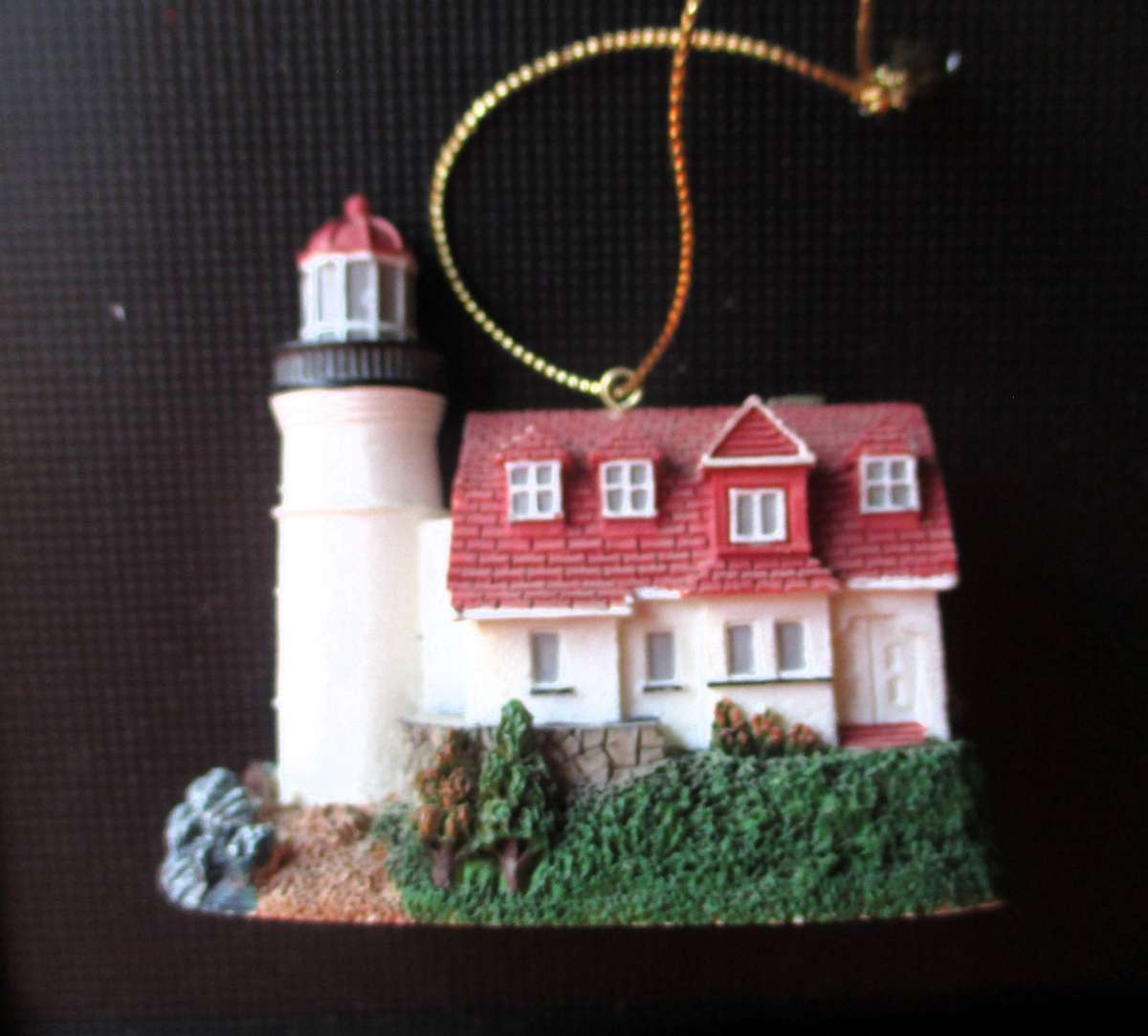 Lefton Historic American Lighthouse Figurine Point Betsie Frankfort 2000, 12865.