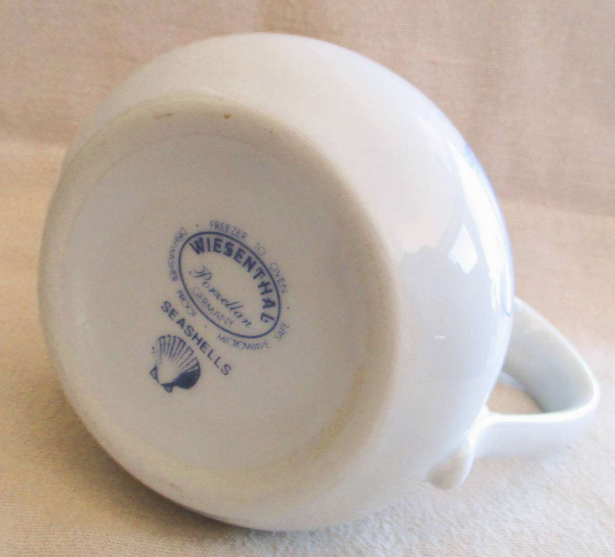 Nautical themed Wiesenthal Germany Seashells Jug. 13cm high,