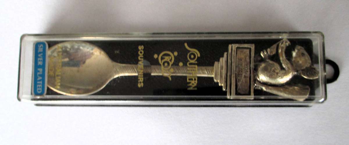 Vintage Silver Plate Australian Souvenier Spoon featuring a Koala.