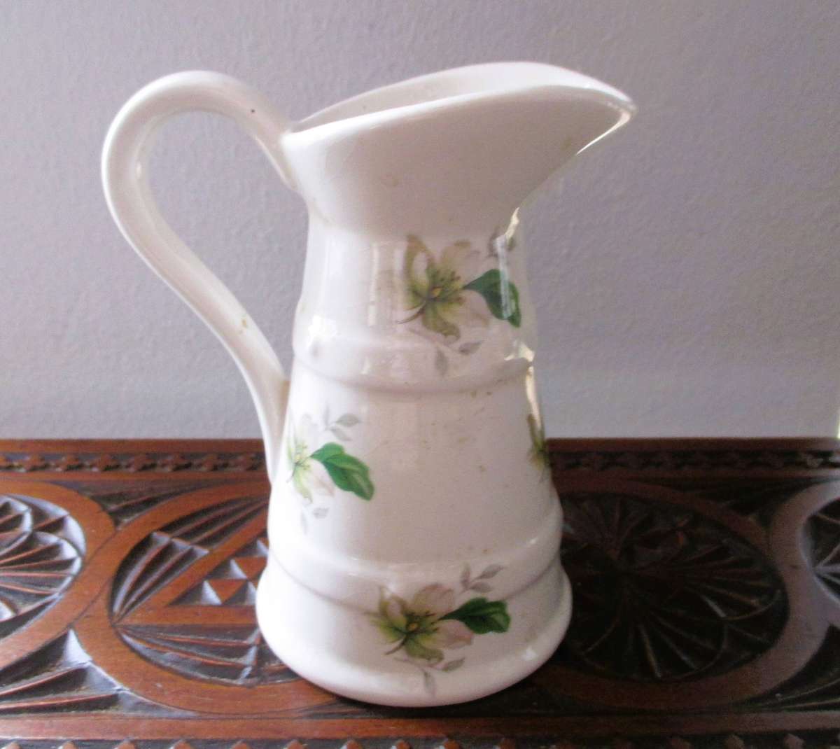Vintage Lord Nelson Pottery mini pitcher manufactured in England. 110mm high.