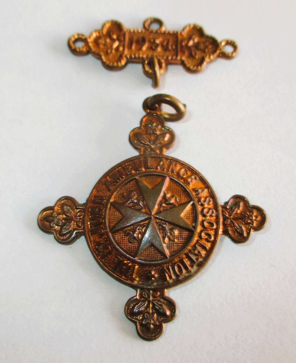 1934 The St John Ambulance Association Medal To W E Baugh