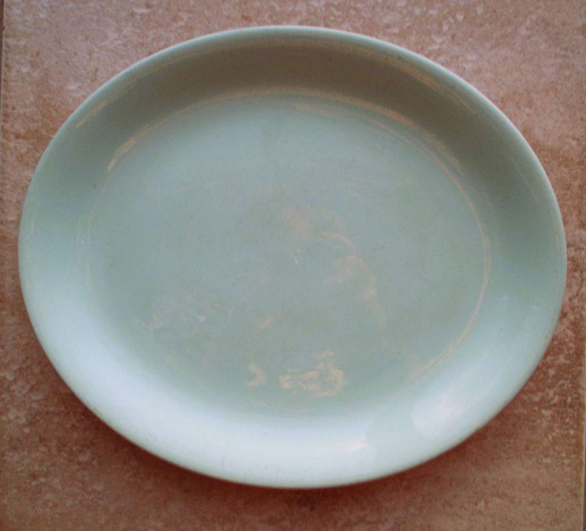 Vintage Alfred Meakin mint green  oval Platter. 30 x 25cm