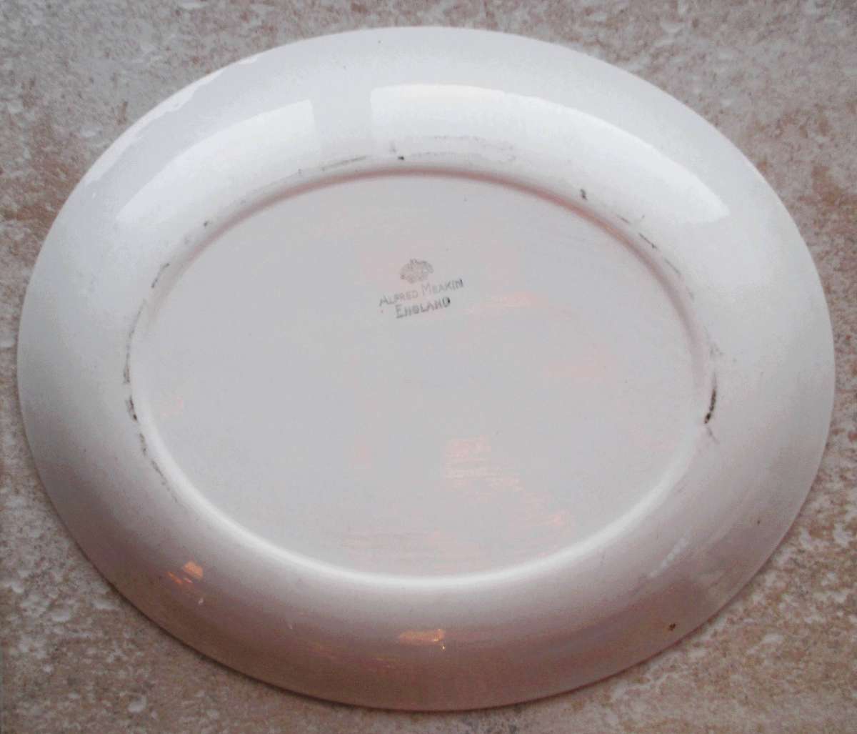 Vintage Alfred Meakin mint green  oval Platter. 30 x 25cm