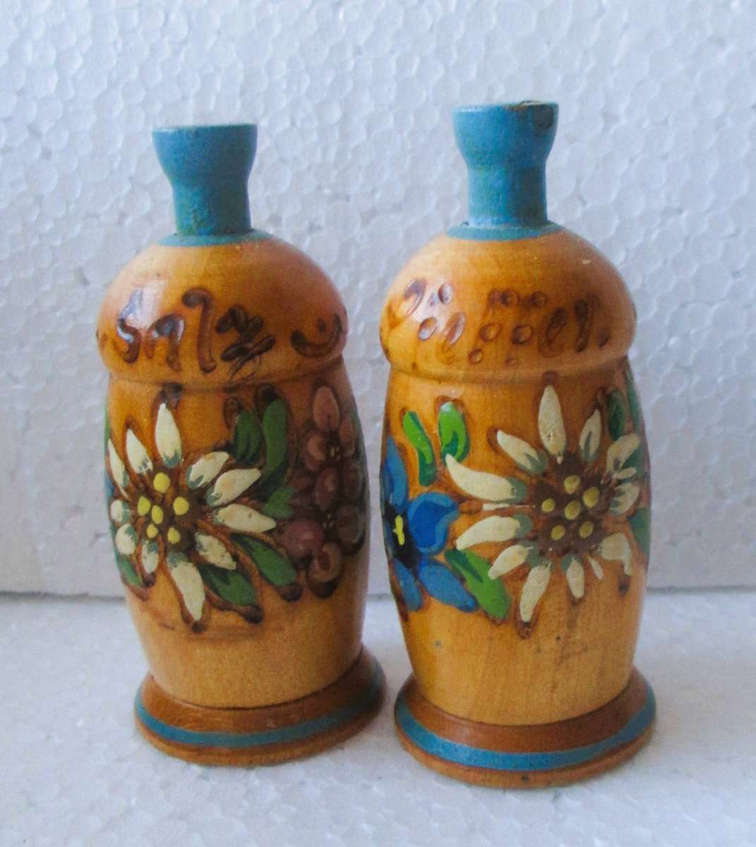 Birold Qualitat Wood Salt & Pepper Shakers-From Germany