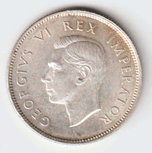 1940 South Africa Union Silver Two Shilling