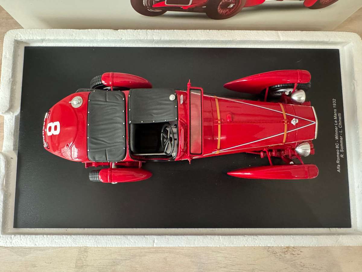 Collectible Spark Alfa Romeo 8C No.8 Le Mans Winner Model