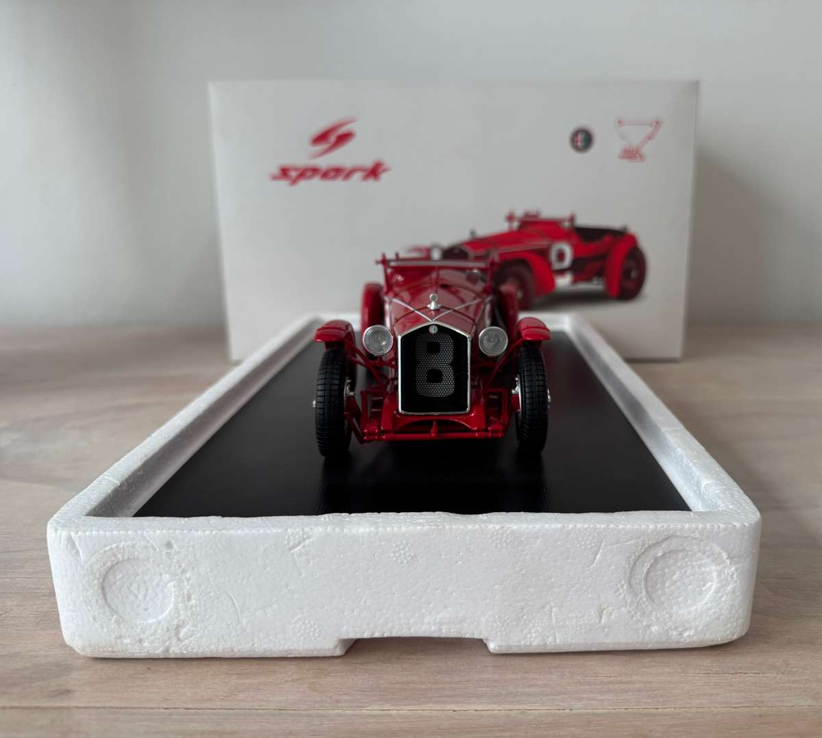 Collectible Spark Alfa Romeo 8C No.8 Le Mans Winner Model