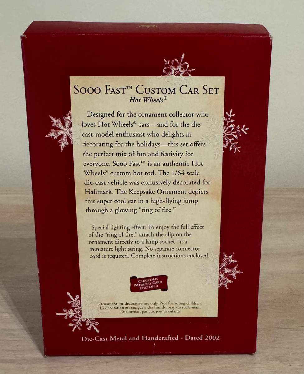 Soo Fast Custom Car set Hotwheels Collectable