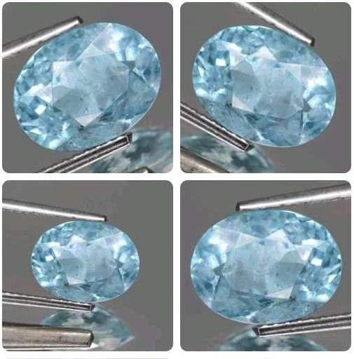 2.62Ct. Natural Aquamarine Sea Blue Oval Brazil Precious Gem Ravishing!Unheated