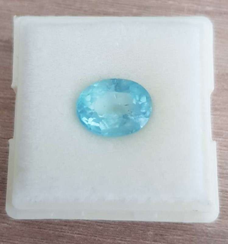 2.78Ct. Aquamarine Blue Oval Shape Brazil Precious Gem Ravishing! Natural