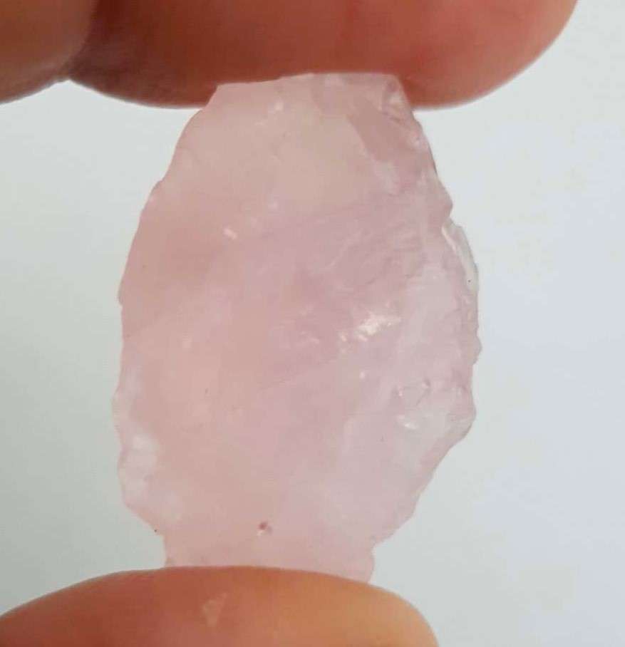 Rose Quartz Stone 42.80Cts Raw Crystal Natural Rose Quartz