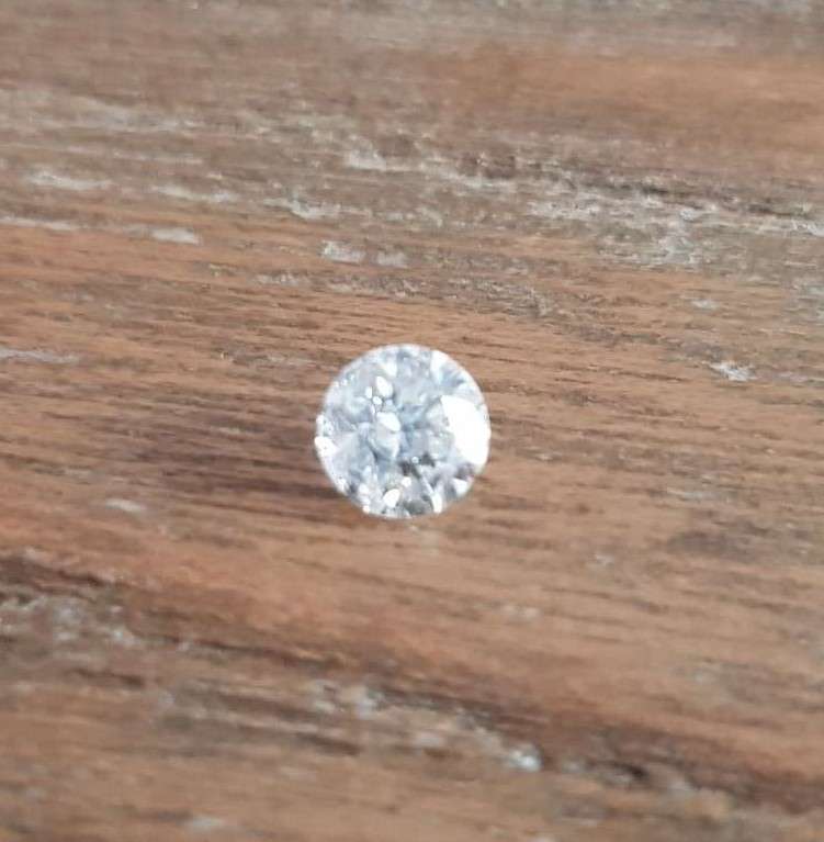 0.53Cts Diamond**Certified**  I/SI2 Natural Loose White Natural