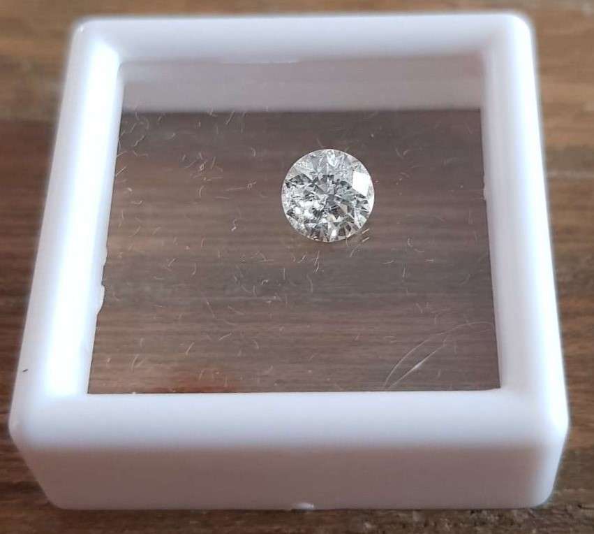 0.53Cts Diamond**Certified**  I/SI2 Natural Loose White Natural
