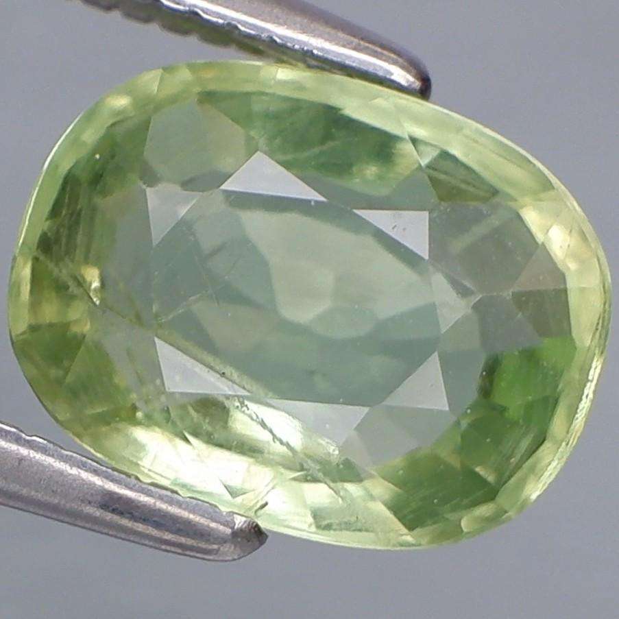 1.71Ct. Aquamarine (Green Beryl) Ravishing Color & Full Sparkling! Natural Brazil