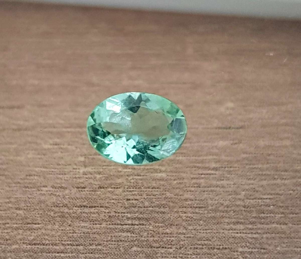 Bluish Green Tourmaline 0.60Ct. Oval Cut Natural Unheated Gemstone