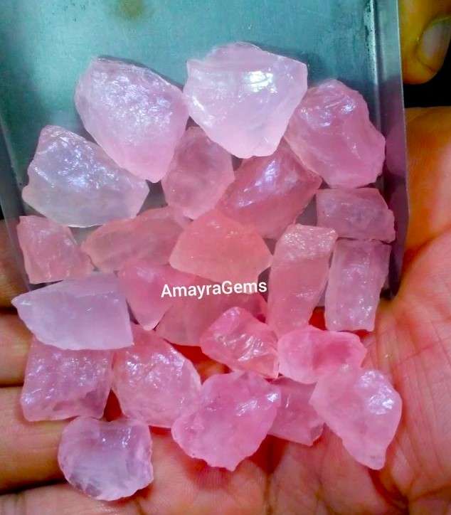 Pink Rose Quartz Raw, Size 12-15 MM Pink Rose Quartz Crystals Rough Natural