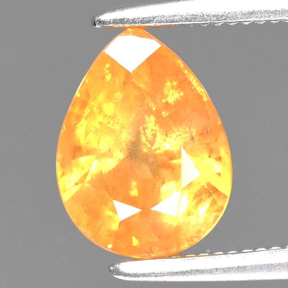 1.89ct  Yellow Sapphire Pear Cut 8x6mm  Madagascar Gem