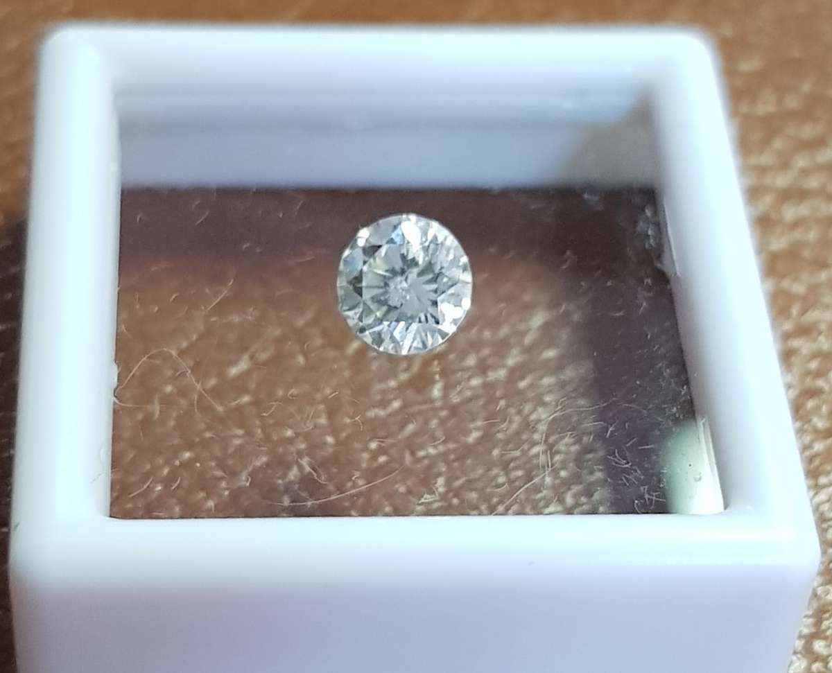 0.53Cts Diamond**Certified**  I/SI2 Natural Loose White Natural