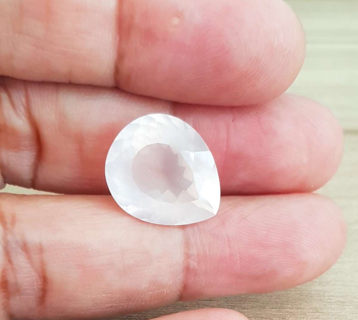 15.36Ct.Rose Quartz **BIG Platinum Pink ** Loose Gemstone Brazil Outstanding Natural